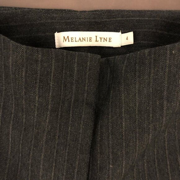 Melanie Lyne Gray Pinstripe Dress Pants - Picture 9 of 9
